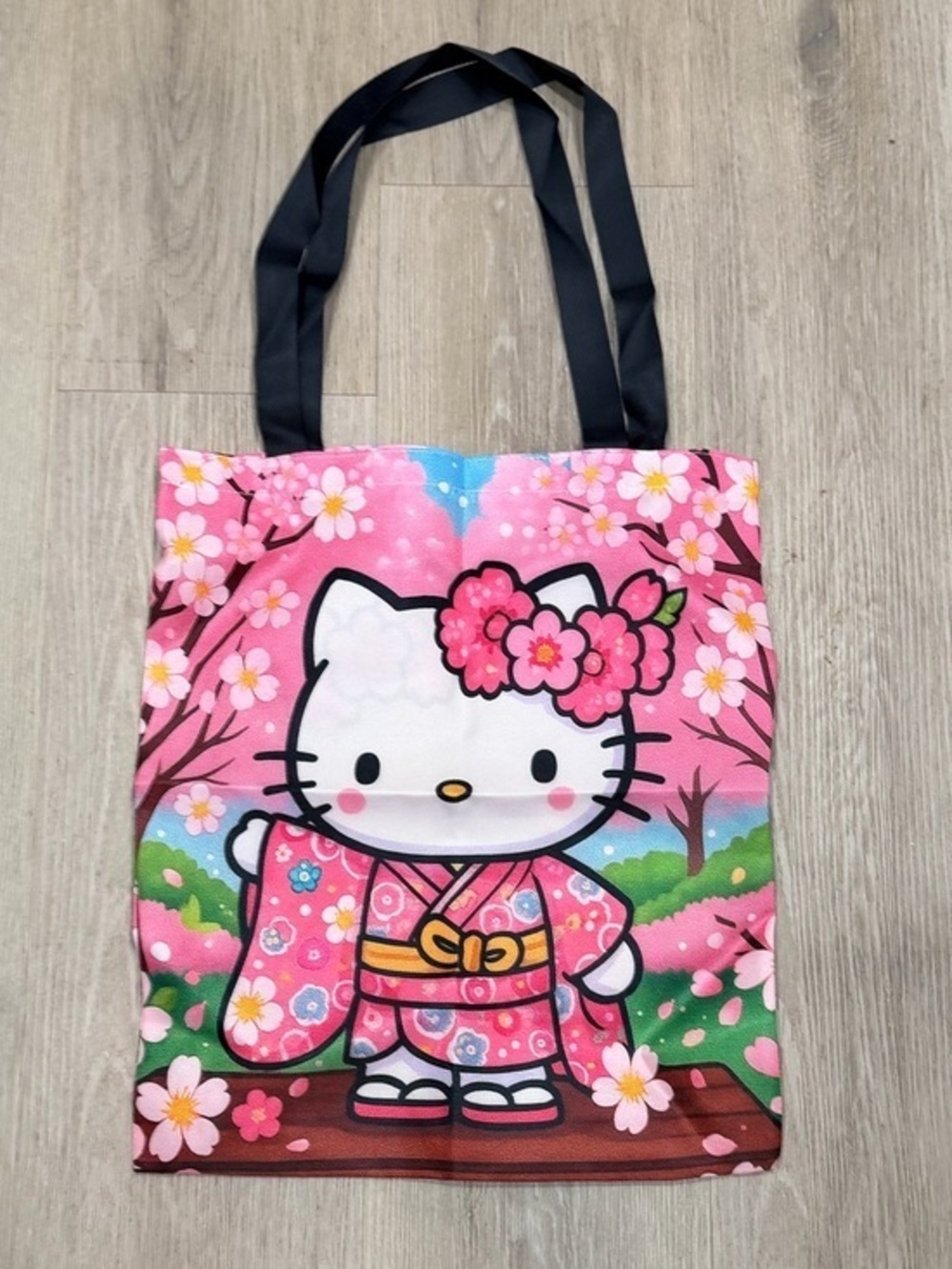 Hello Kitty Pink Sakura Kimono Tote